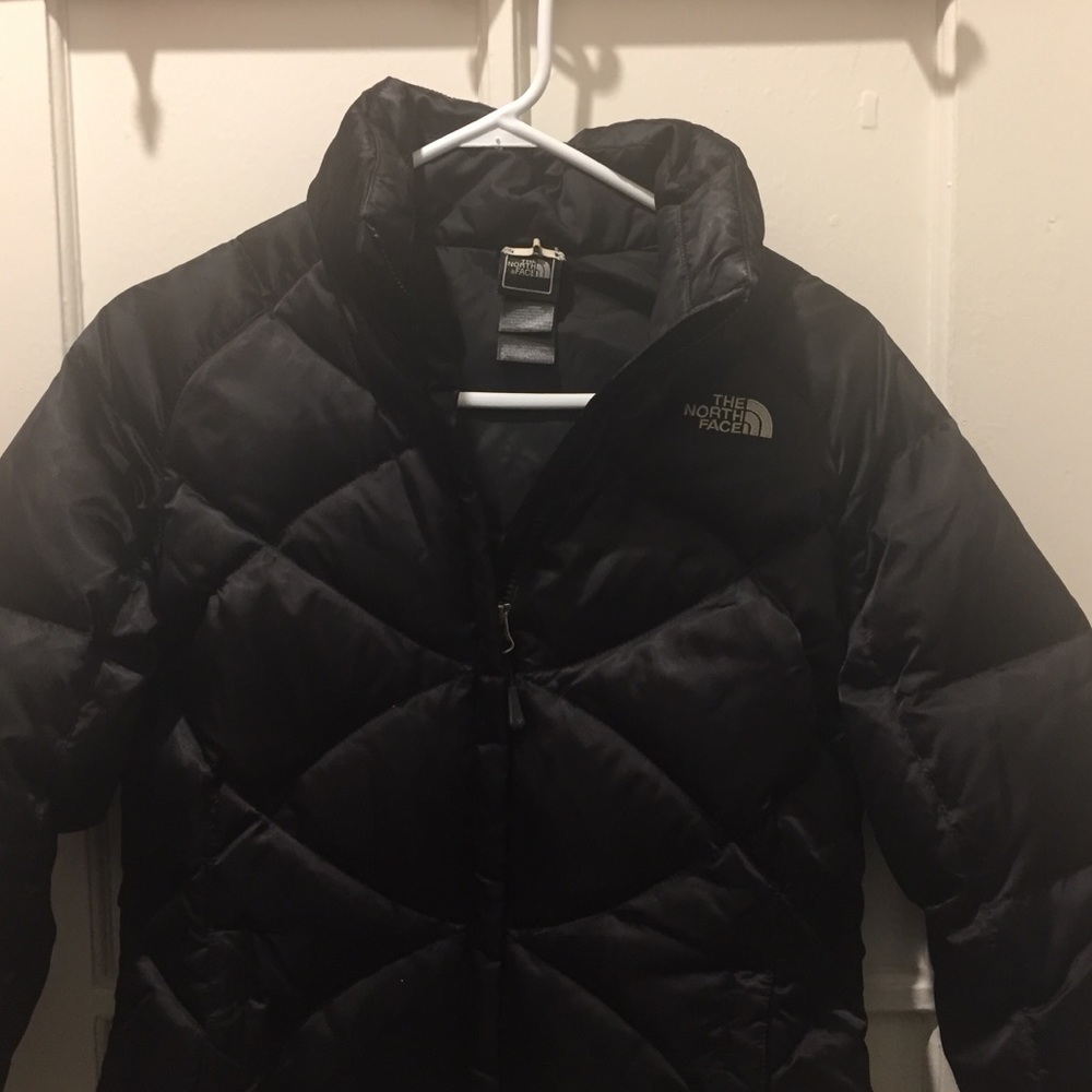 North Face Black Waterproof Goose Down Jacket
